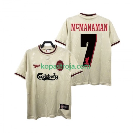 Billiga Fotbollströjor Liverpool MCMANAMAN 7 Retro Borta tröja 1996 1997 Kortärmad